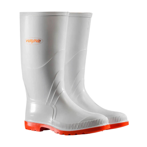 GUMBOOT WAYNE WHITE/RED