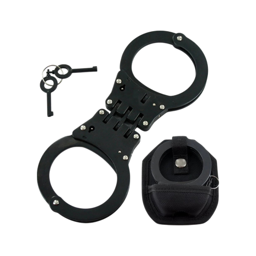 BLACK HANDCUFFS WITH POUCH
