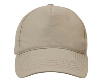 BEIGE 5-PANEL CAP