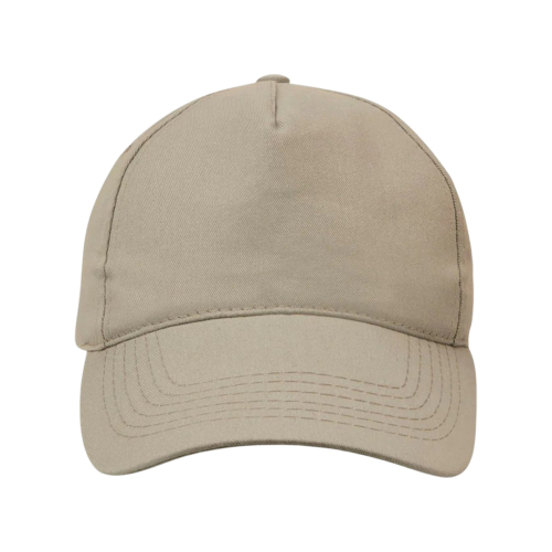 BEIGE 5-PANEL CAP