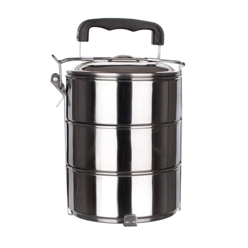 3 CONTAINER LUNCH BOX SET STAINLESS STEEL