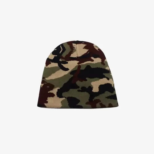 CAMO BEANIE GREEN AND BLACK