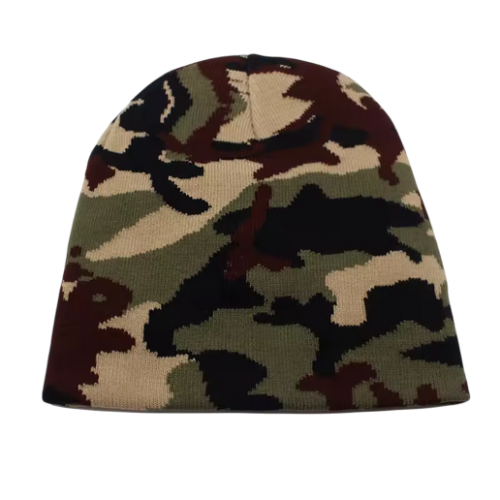 GREEN CAMO BEANIE