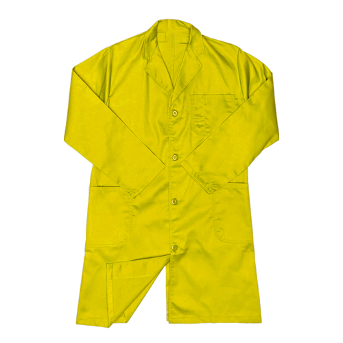 1 PIECE POLY COTTON DUST COAT YELLOW