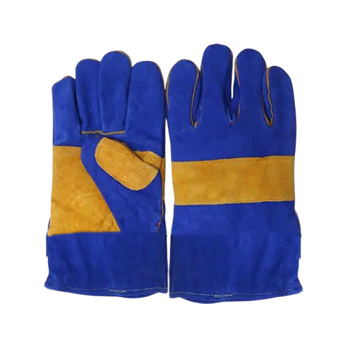 BLUE WELDERS WRIST GLOVES