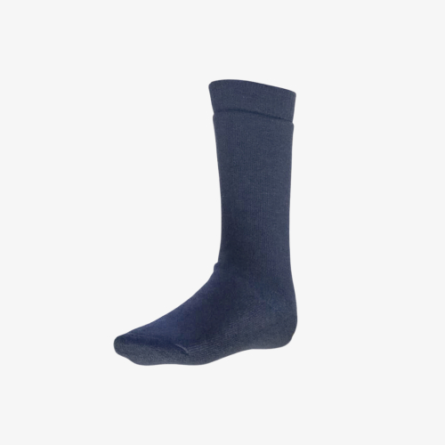 CAPE MOHAIR WOOL BOOT SOCKS NAVY BLUE