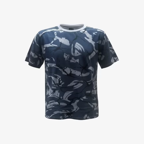 BLUE CAMO T SHIRT