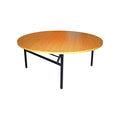 1.5M ROUND WOODEN TABLE