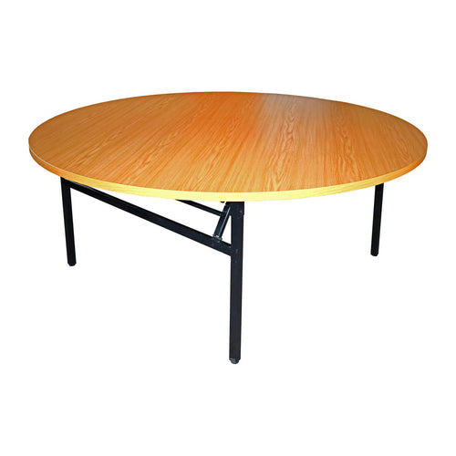 1.8M ROUND WOODEN TABLE