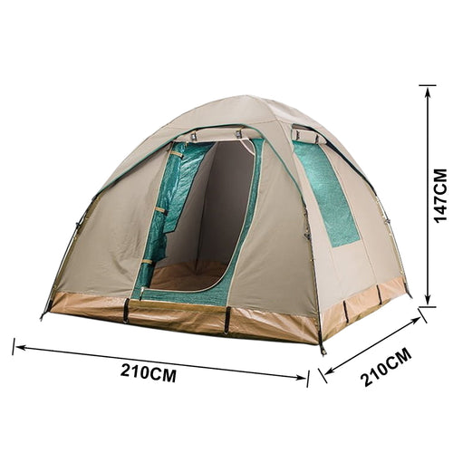2.1M X 2.1M CANVAS BOW TENT