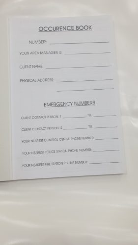 OCCURRENCE BOOK (OB)