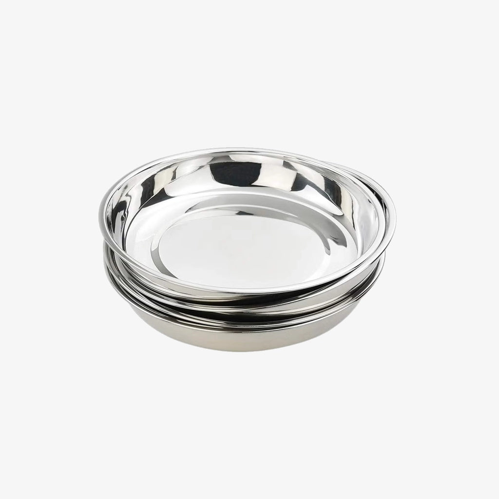 22CM STAINLESS STEEL SOUP PLATE