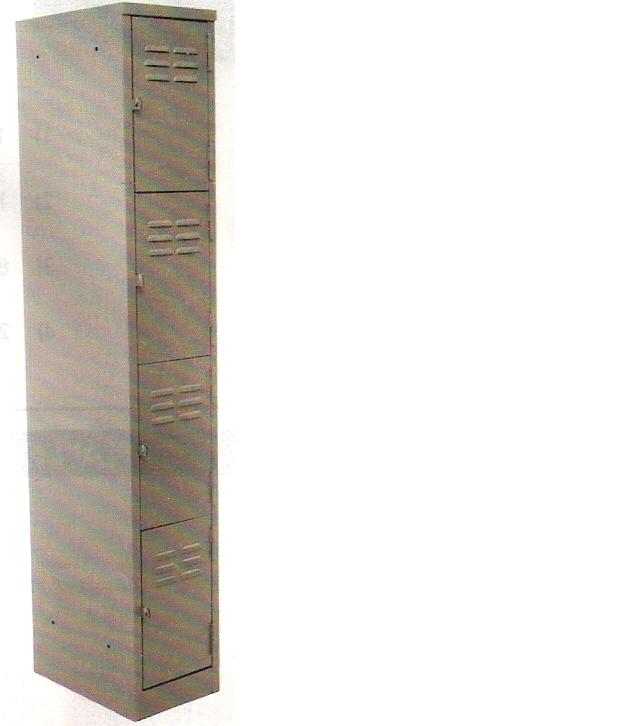 SINGLE 4 TIER STEEL LOCKER