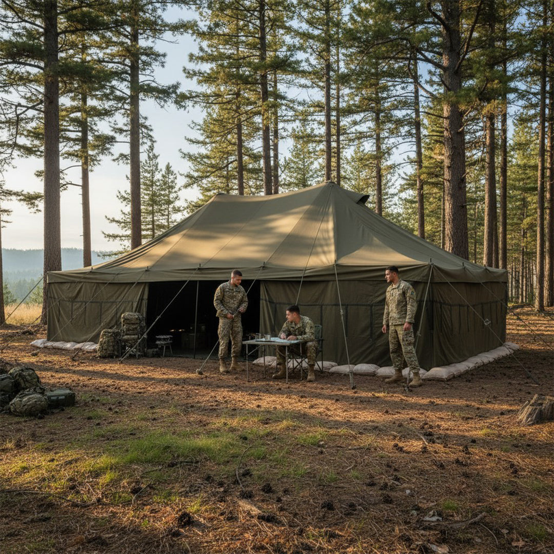 5M X 10M ARMY CANVAS TENT