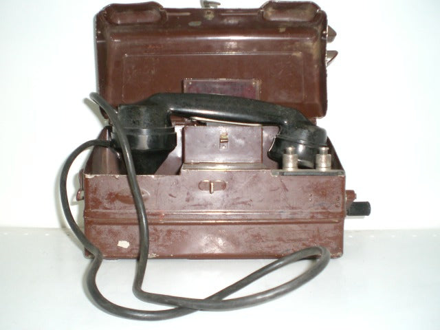 VINTAGE MILITARY FIELD PHONE ARMY TELEPHONE