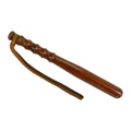 VINTAGE SOUTH AFRICAN POLICE WOODEN BATON WITH LEATHER STRAP