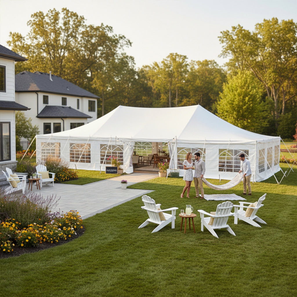7M X 12M BUDGET PE POLE TENT