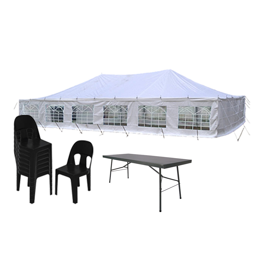 5M X 10M BUDGET POLE TENT COMBO