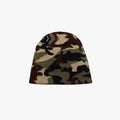 GREEN AND BLACK CAMO BEANIE