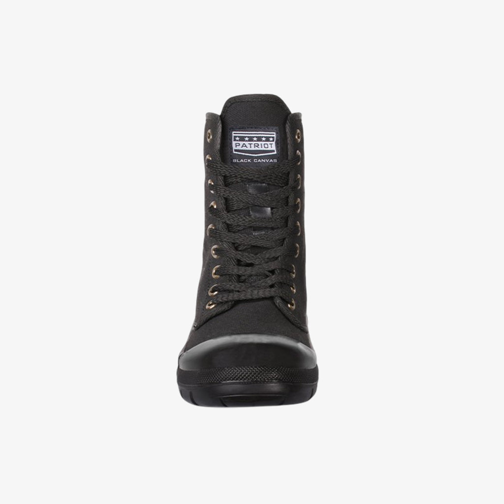 PATRIOT COMBAT CANVAS BOOTS BLACK