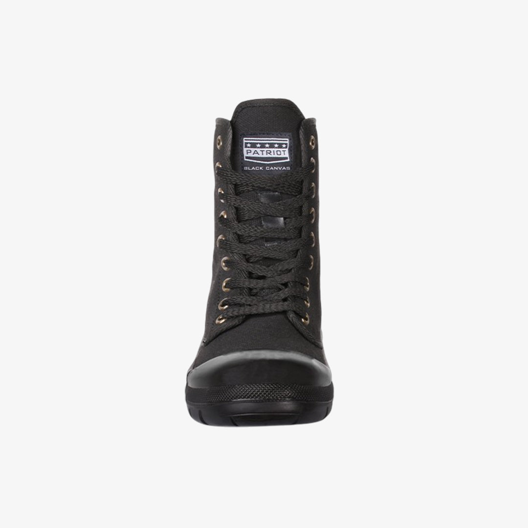 PATRIOT COMBAT CANVAS BOOTS BLACK