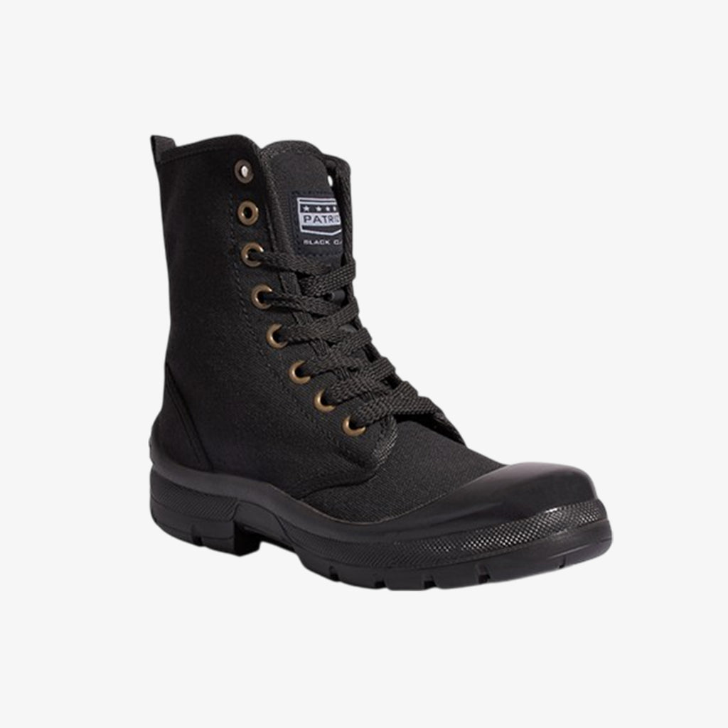 PATRIOT COMBAT CANVAS BOOTS BLACK