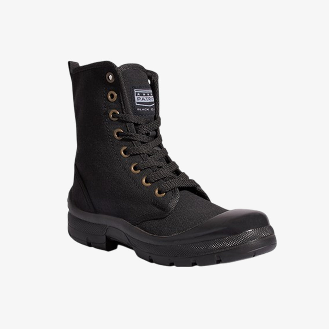 PATRIOT COMBAT CANVAS BOOTS BLACK