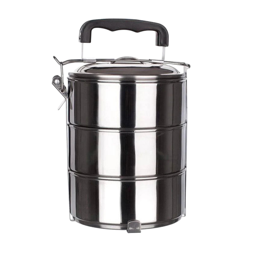 3 CONTAINER LUNCH BOX SET STAINLESS STEEL