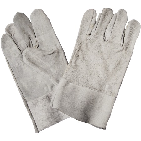 CHROME LEATHER WRIST SAFETY GLOVE