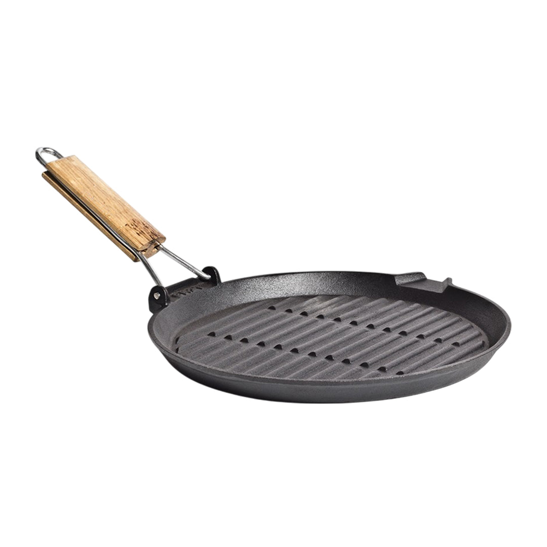 CAST IRON FRYPAN GRILLER ROUND