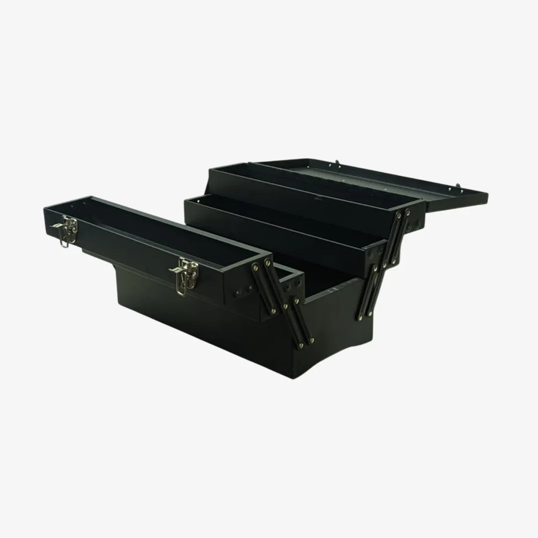 METAL 3 LAYER TOOL BOX BLACK