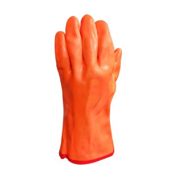 ORANGE PVC DIPPED COLD STORAGE GLOVES 30CM