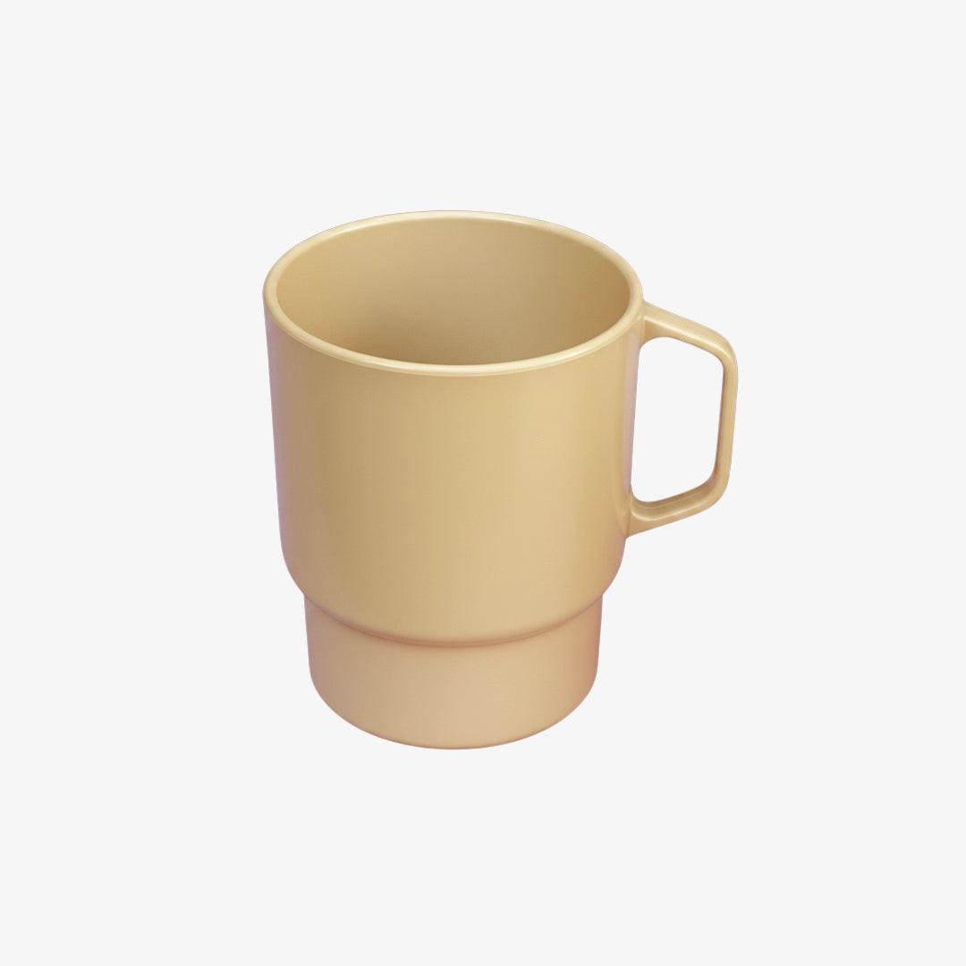 SA ARMY (SANDF) PLASTIC YELLOW COFFEE MUG