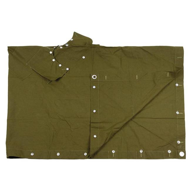 PONCHO CANVAS GREEN USED