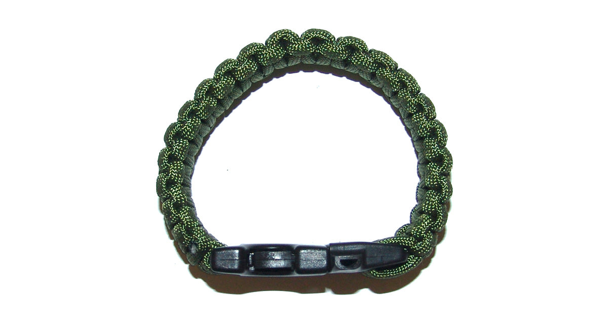 PARACORD BRACELET WITH WHISTLE / FLINT