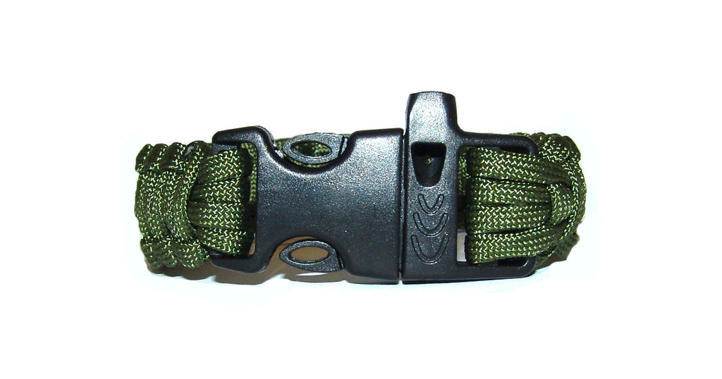 PARACORD BRACELET WITH WHISTLE / FLINT