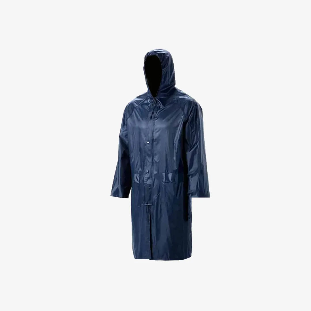 NAVY BLUE RUBBERIZED RAINCOAT