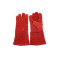 RED HEAT RESISTANT WELDING GLOVES