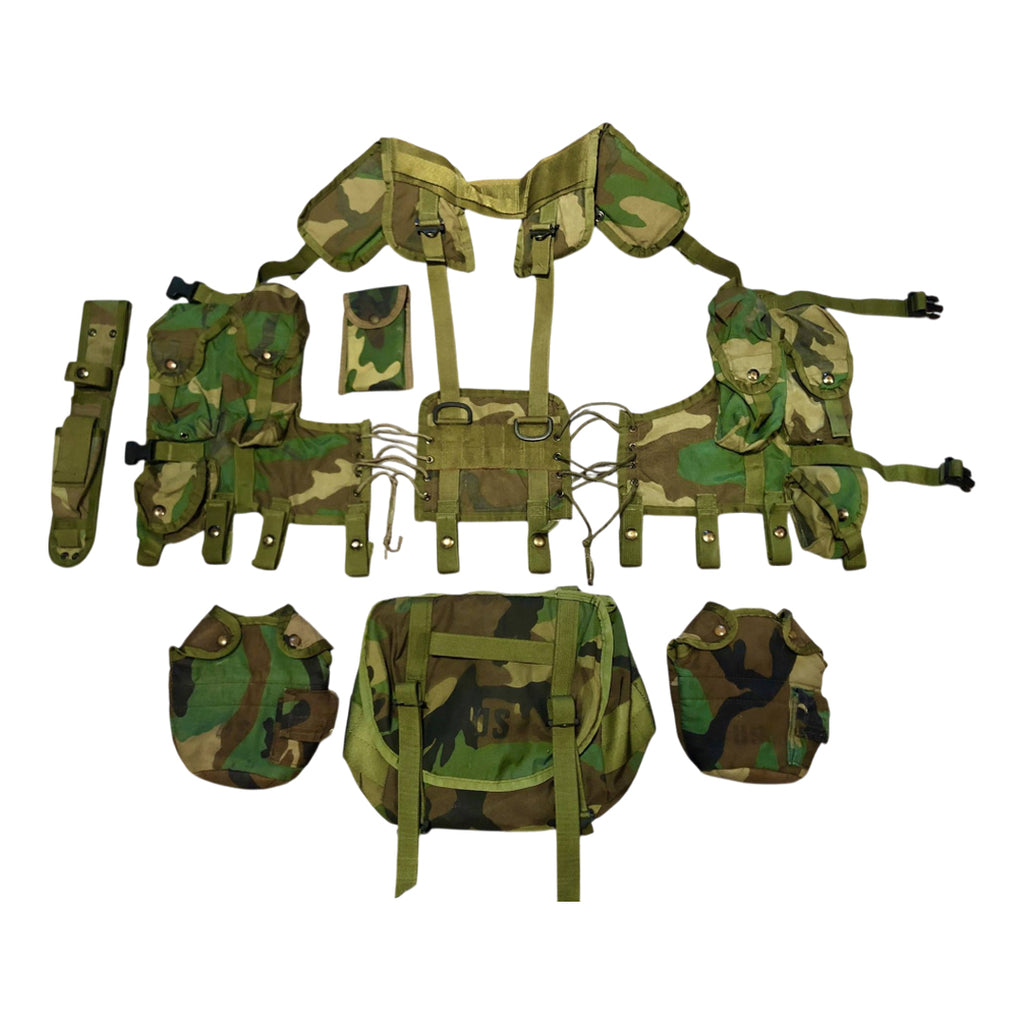 USED TACTICAL BATTLE JACKET CAMO WOODLAND