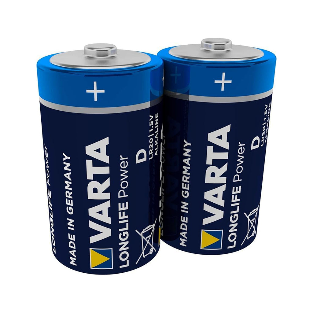 VARTA LONG LIFE D ALKALINE BATTERIES 2 PACK