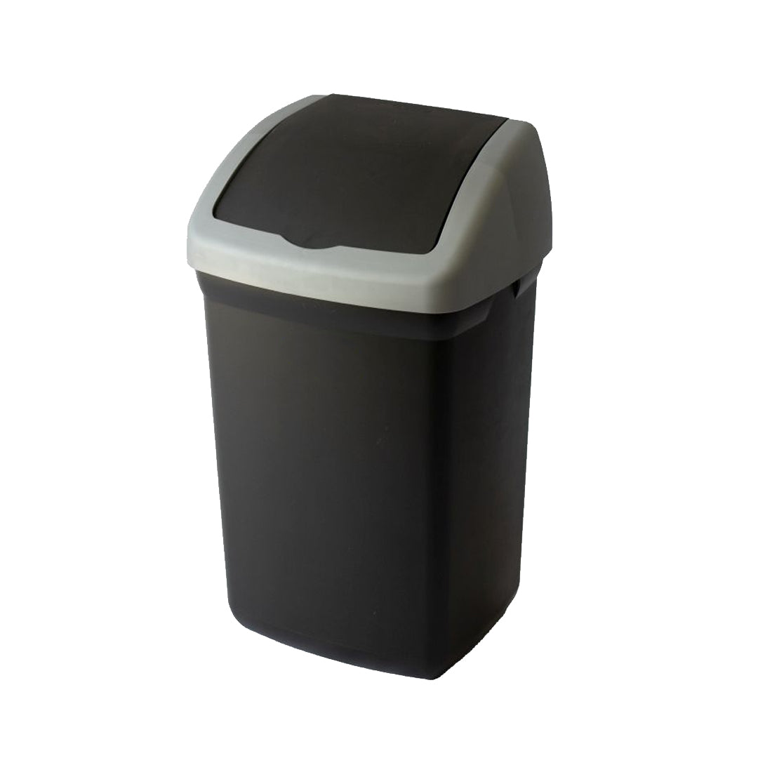 46LTR BIN FLIP TOP BLACK