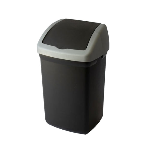 46LTR BIN FLIP TOP BLACK