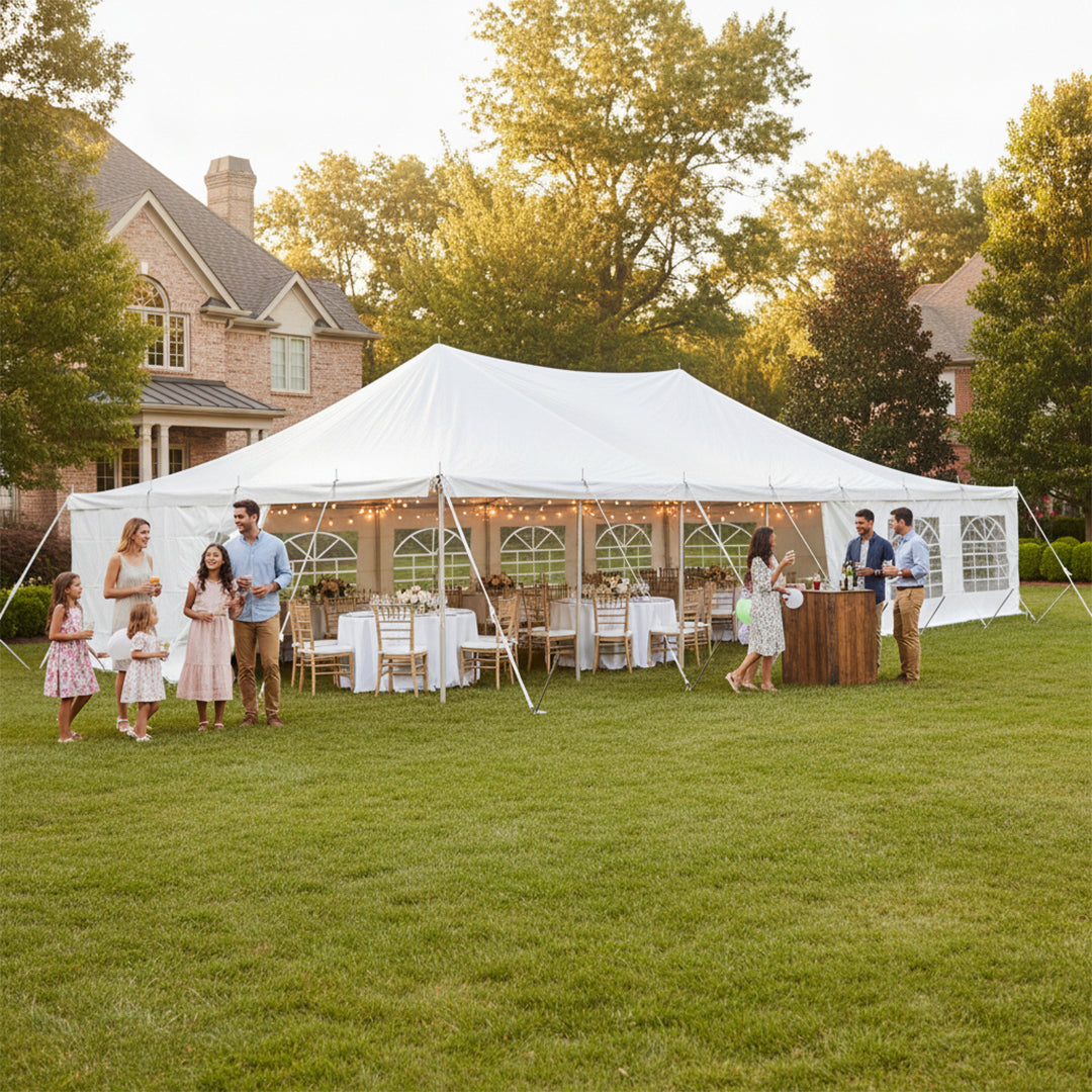 5M X 10M BUDGET PE POLE TENT