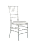 CLEAR RESIN TIFFANY CHAIR