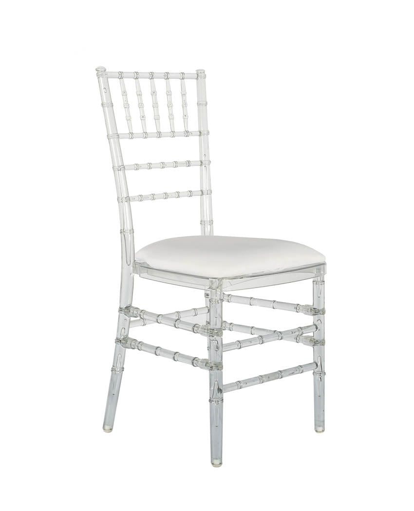 CLEAR RESIN TIFFANY CHAIR