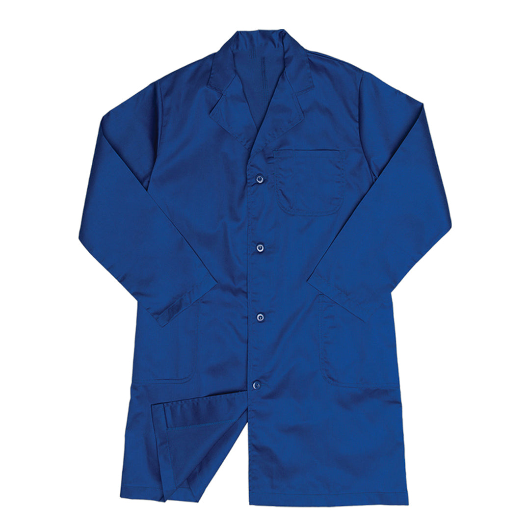 1 PIECE POLY COTTON DUST COAT ROYAL BLUE