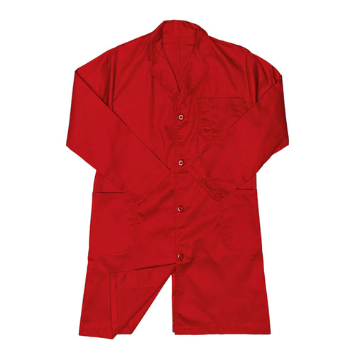 1 PIECE POLY COTTON DUST COAT RED