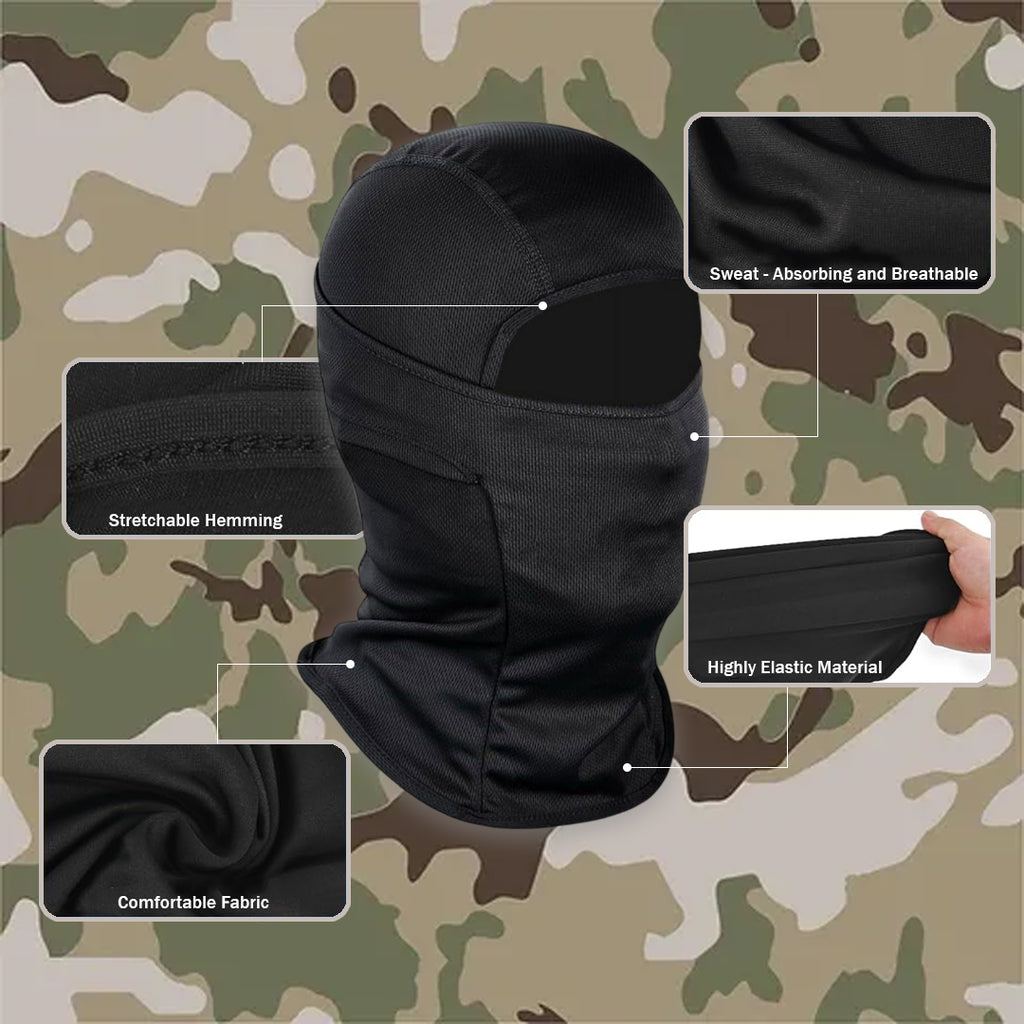 BALACLAVA FACE MASK UV PROTECTION BLACK