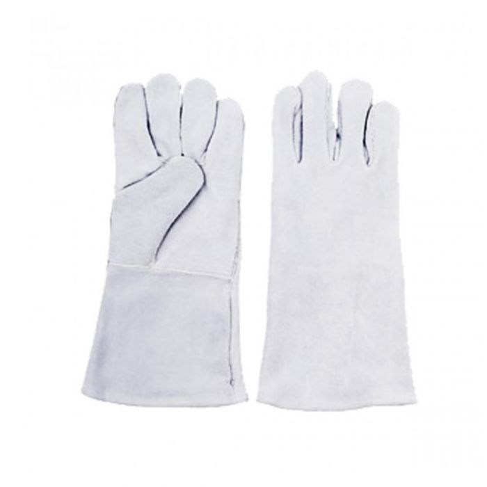 CHROME LEATHER ELBOW SAFETY GLOVE