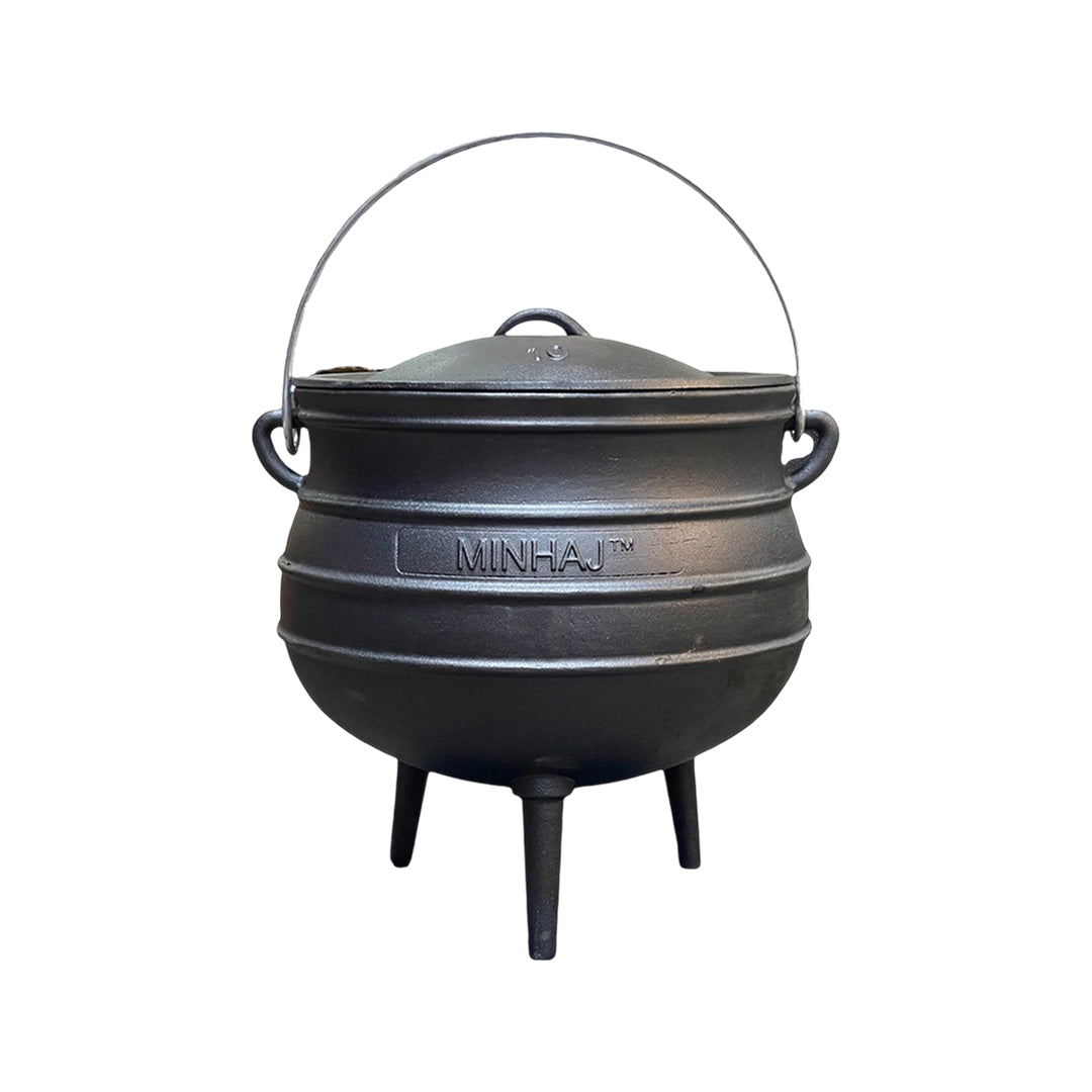 MINHAJ SIZE 8 CAST IRON POTJIE POT